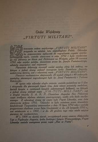 “Virtuti Militari”  1795 date?