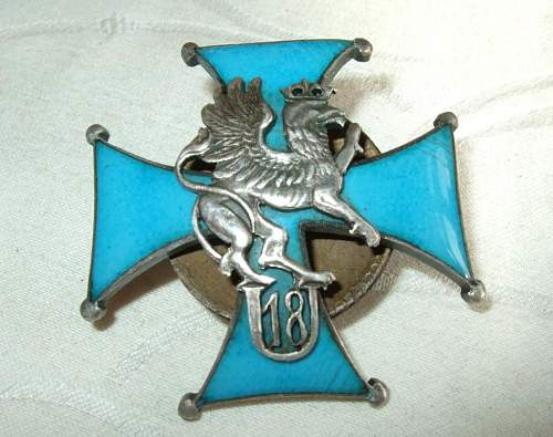 2nd Rakitnianski Light Horse and 18th Infantry Division Badges