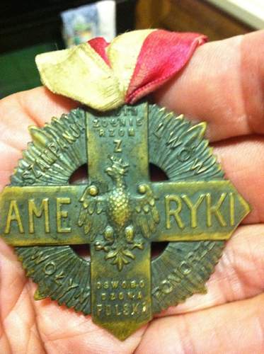 Polish American WWI medal grouping