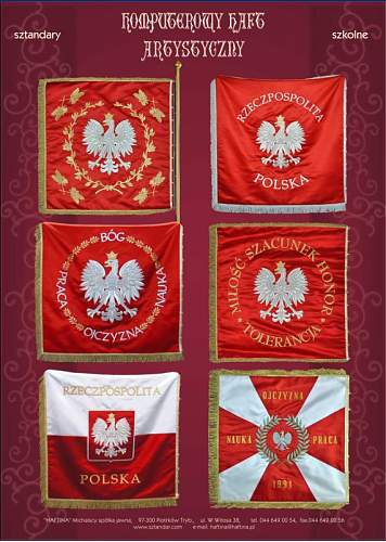 Reproduction Polish military flags etc