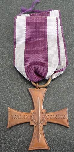 Cross of Valour (Krzy&#380; Walecznych) – Pre-WW2 Types