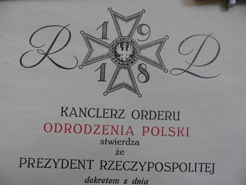 The Order of Poland Restored (Polonia Restituta)