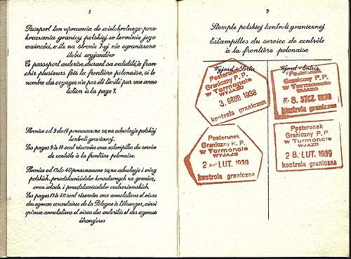 Escaping Poland 1939: fake Polish passport ?