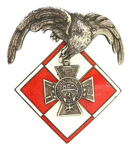 Polish air defense badge Lwow 1918