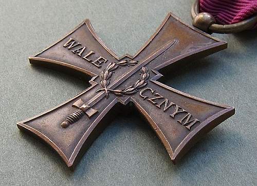 Cross of Valour (Krzy&#380; Walecznych) – Pre-WW2 Types