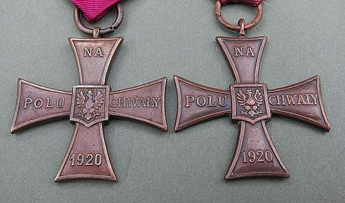 Cross of Valour (Krzy&#380; Walecznych) – Pre-WW2 Types