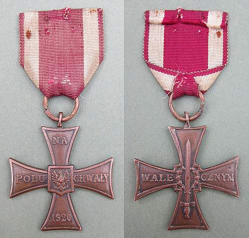 Cross of Valour (Krzy&#380; Walecznych) – Pre-WW2 Types