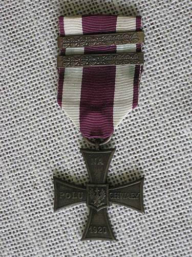 Cross of Valour (Krzy&#380; Walecznych) – Pre-WW2 Types