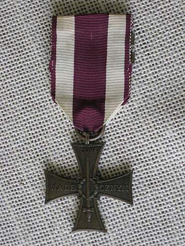 Cross of Valour (Krzy&#380; Walecznych) – Pre-WW2 Types