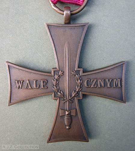 Cross of Valour (Krzy&#380; Walecznych) – Pre-WW2 Types