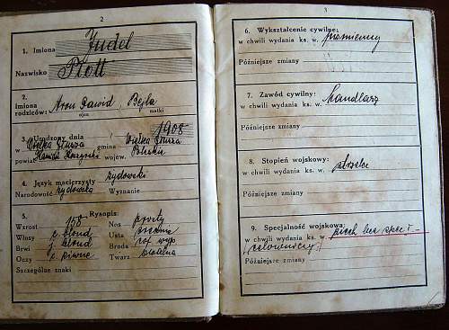 Polish military pay book