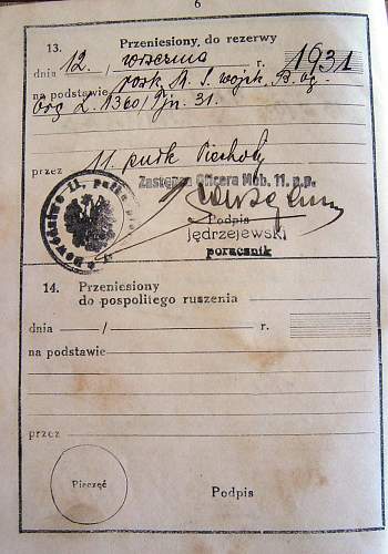 Polish military pay book