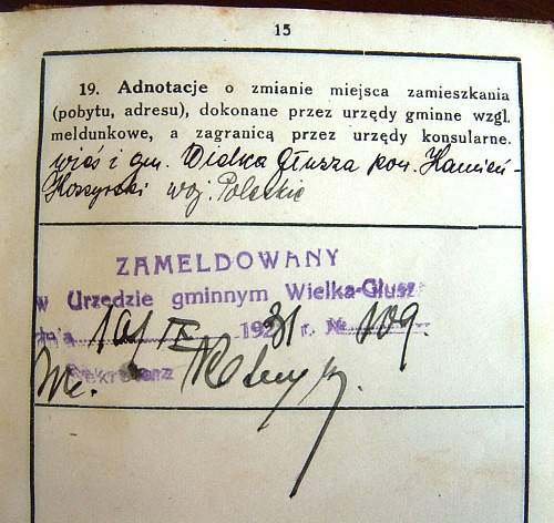 Polish military pay book