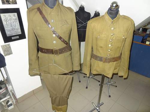 Wz.36 Polish officer's tunic and summer tunic - 100% original pre-war ?