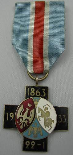 1863/1933 veterans Russian mutiny cross...