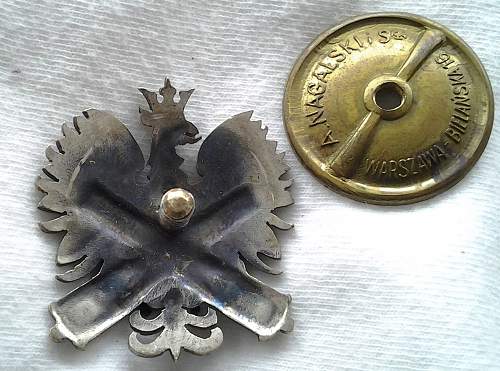 Polish pre war badge  for opinion