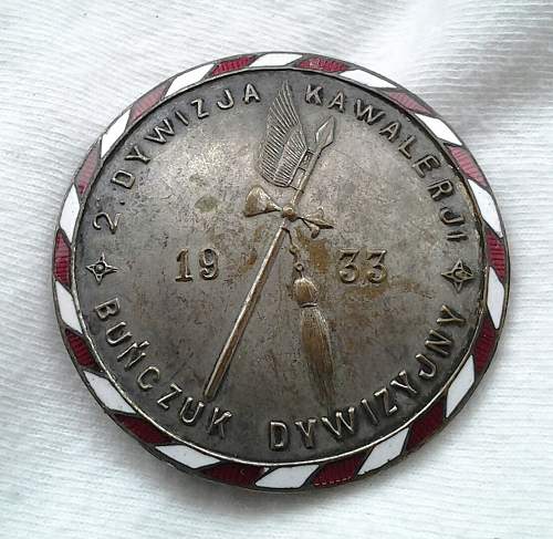 Polish pre war badge  for opinion