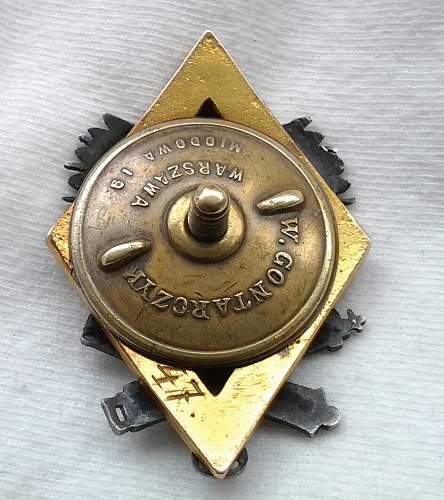 Polish pre war badge  for opinion