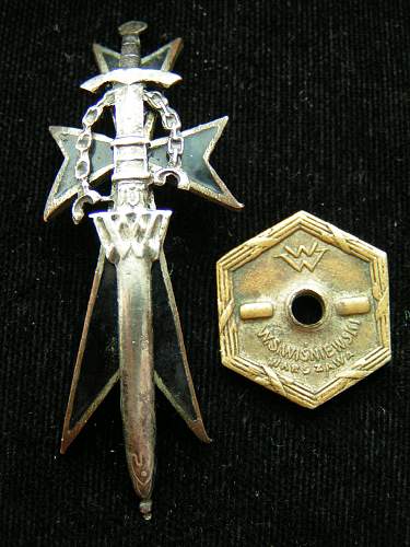 Polish pre war badge  for opinion