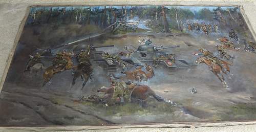 Battle of Bzura:  Kutno 1939 painting by Jerzy Kossak