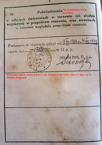 Polish military pay book