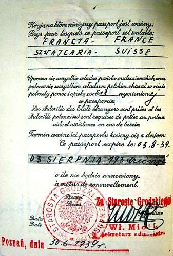 Passport 1939-Katyn victim