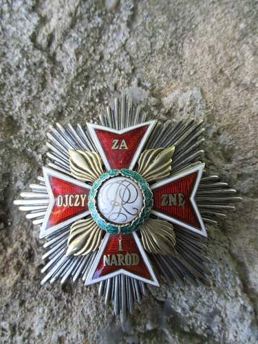 Star of the &quot;Order of the White Eagle&quot;