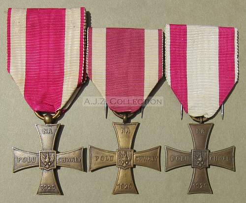 Cross of Valour (Krzy&#380; Walecznych) – Pre-WW2 Types