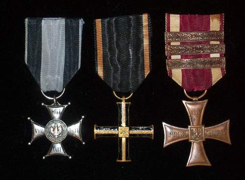 Cross of Valour (Krzy&#380; Walecznych) – Pre-WW2 Types