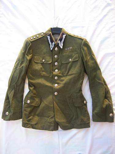 Another Wz.36 Polish Army Captain's tailor made Field ? Tunic, claimed to have belonged to &quot;Chrab&#261;szcz&quot; Komendant Kpt. Kazimierz Blajer ps. &quot;Kanis&quot;