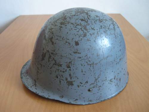 Wz.31 Polish Helmet (non-salamander - smooth paint) - 100% original ? Would have been used by Airforce, Navy, OPL, LOPP ?