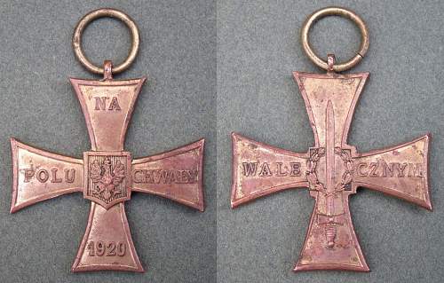 Cross of Valour (Krzy&#380; Walecznych) – Pre-WW2 Types