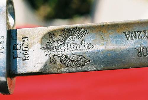 Polish WZ 24 bayonet ,engraved