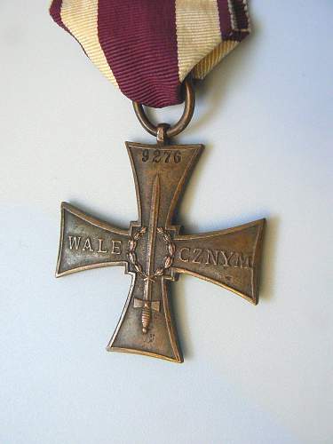 Cross of Valour (Krzy&#380; Walecznych) – Pre-WW2 Types