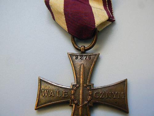 Cross of Valour (Krzy&#380; Walecznych) – Pre-WW2 Types