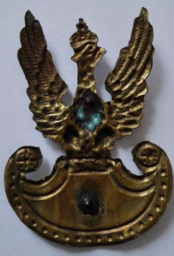Polish Eagle badge wz.19, brought back to Germany as a souvenir by the Wehrmacht soldier.