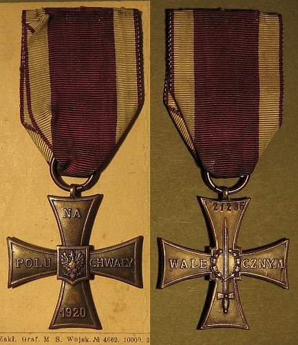 Cross of Valour (Krzy&#380; Walecznych) – Pre-WW2 Types