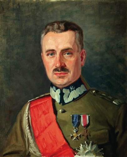 Painting of a Polish Trooper 1920 - Szwadron pionierów