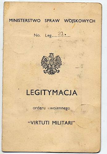 Virtuti Militari Thread