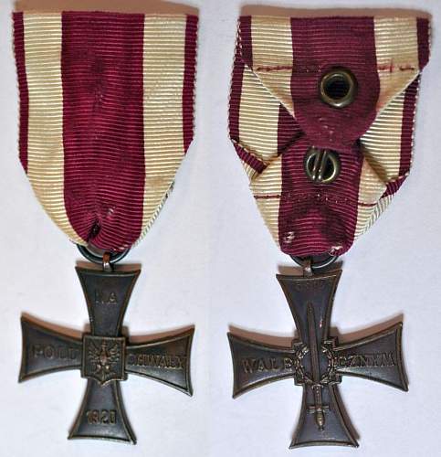 Cross of Valour (Krzy&#380; Walecznych) – Pre-WW2 Types