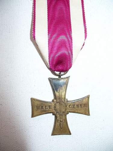 Cross of Valour (Krzy&#380; Walecznych) – Pre-WW2 Types