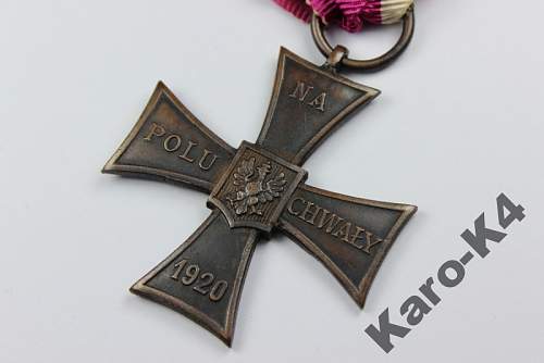 Cross of Valour (Krzy&#380; Walecznych) – Pre-WW2 Types