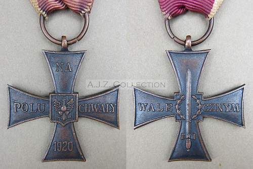 Cross of Valour (Krzy&#380; Walecznych) – Pre-WW2 Types