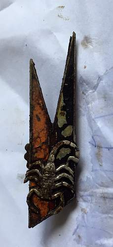 Polish 4th armoured regiment collar badge find