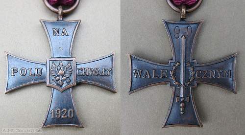 Cross of Valour (Krzyz Walecznych) - Exile Types