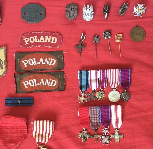 Group to a local Polish veteran