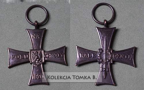 Cross of Valour (Krzyz Walecznych) - Exile Types