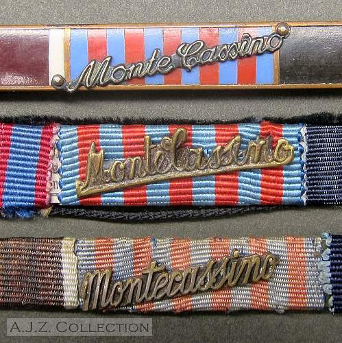Monte Cassino medal bar