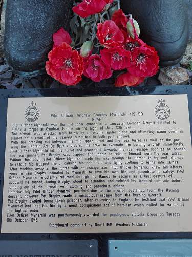 RCAF 419 Squadron monument