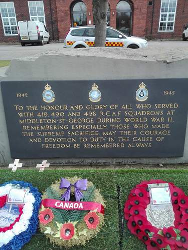 RCAF 419 Squadron monument